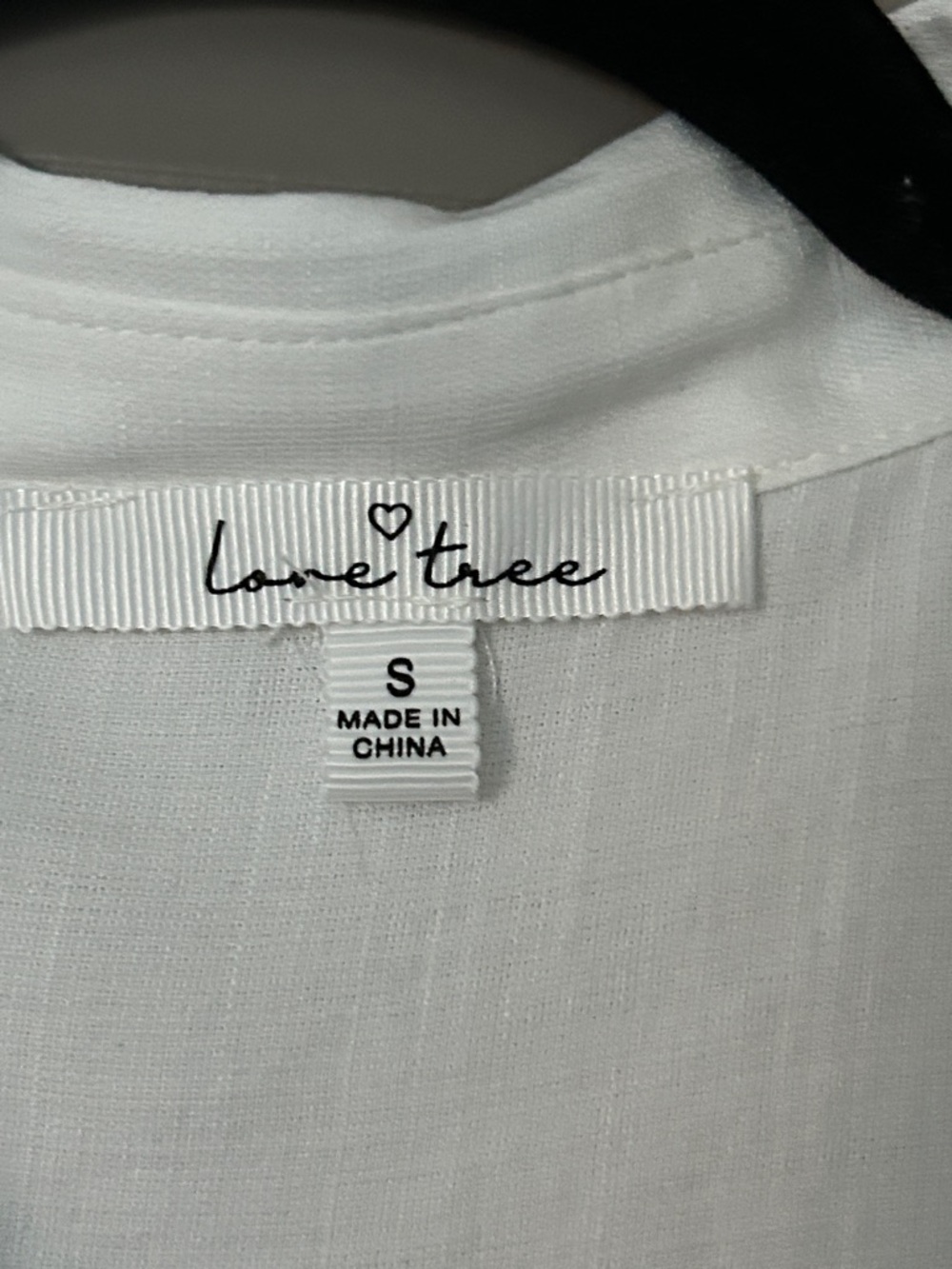 Love Tree White Lightweight Button-Up Shirt - Picture 2 of 11